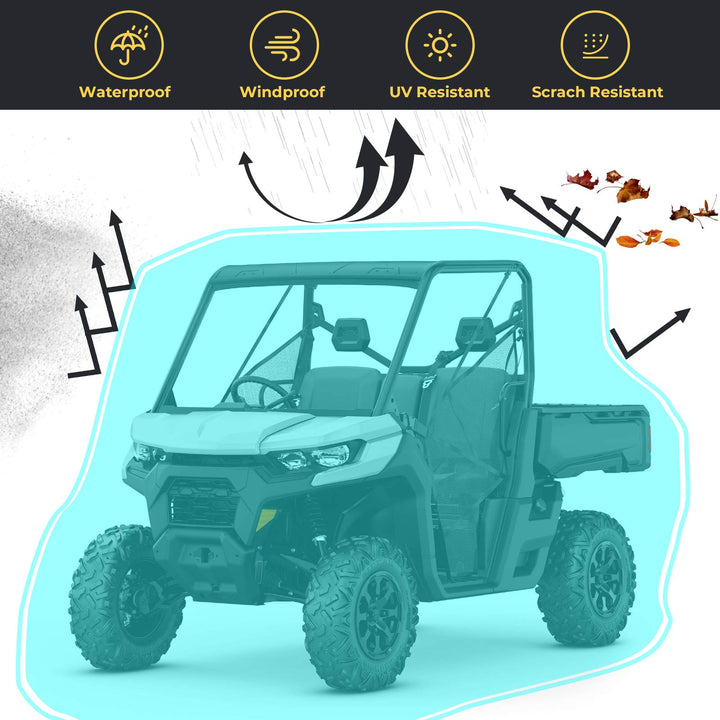 All-Weather Protection UTV Cover For Defender, Ranger, Commander - Kemimoto