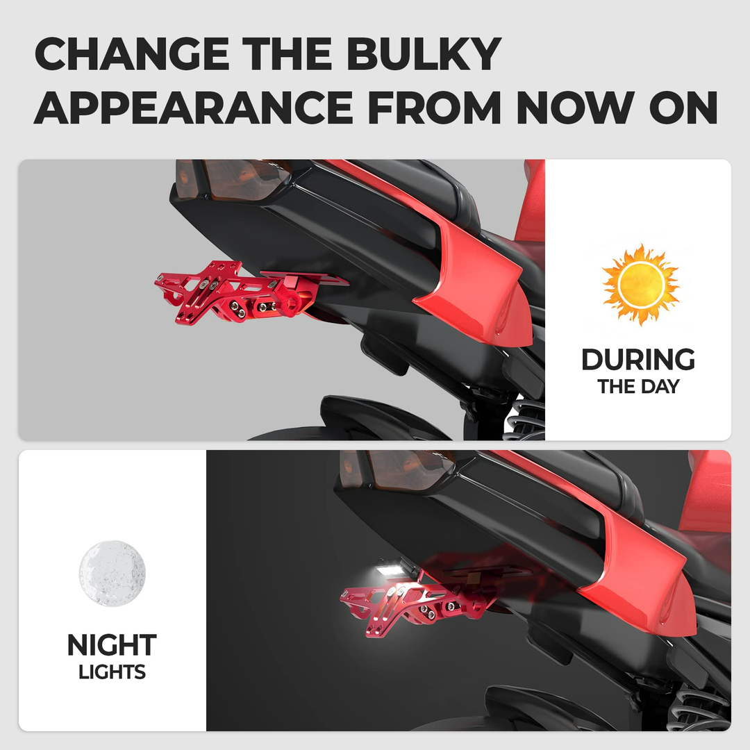 Motorcycle License Plate Bracket Fender Eliminator Kit