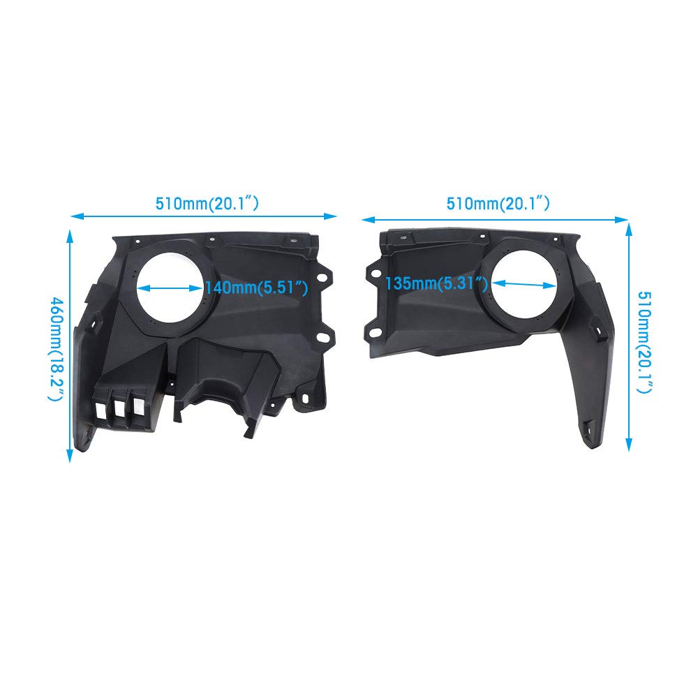 Front Dash Speaker Pods Fit Can Am Maverick X3 / X3 Max - Kemimoto