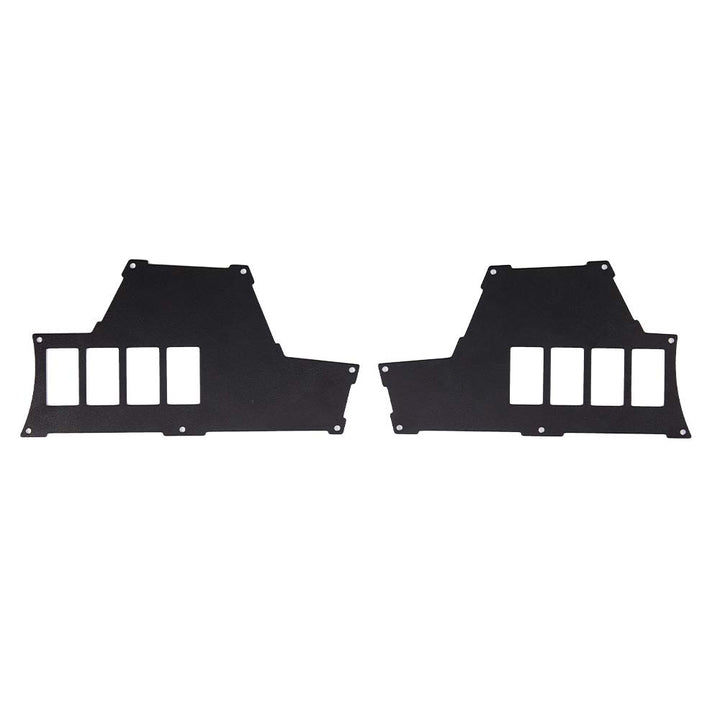 8 Switch Aluminum Dash Panel Powder coated Dash Plate 2 Set Black Fit Polaris RZR XP 1000 - Kemimoto