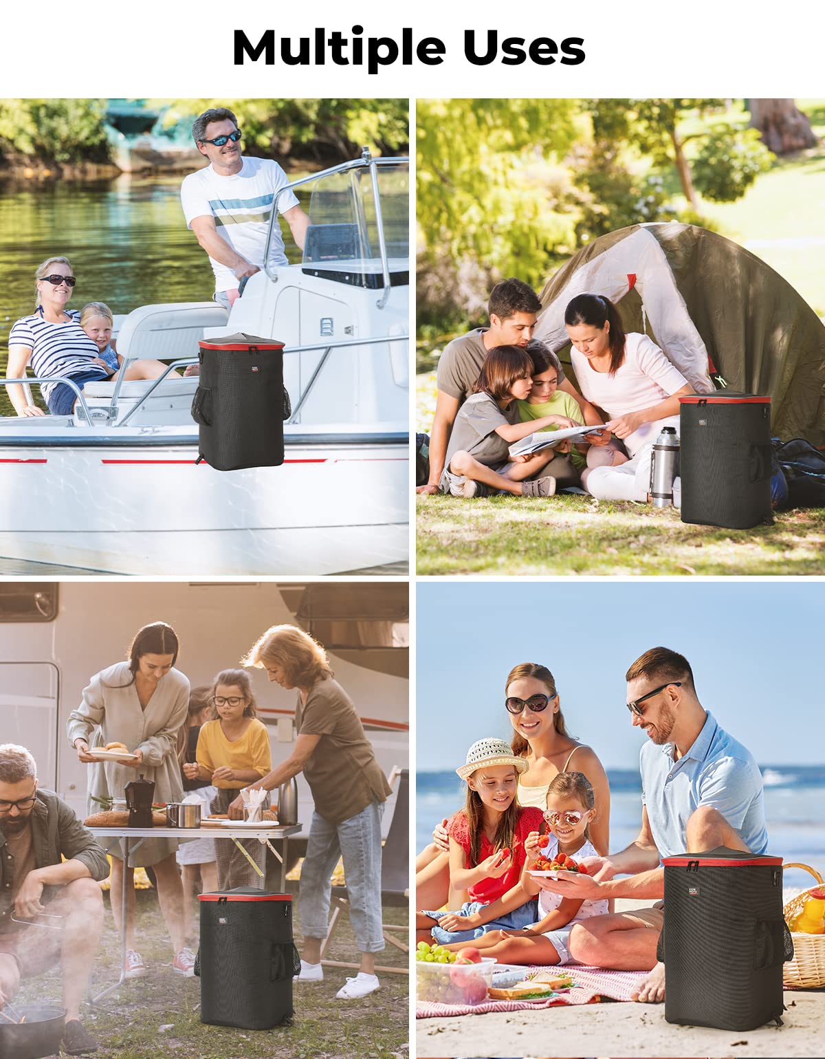 Portable Trash Can, Reusable Trash Bag For Boat - Kemimoto