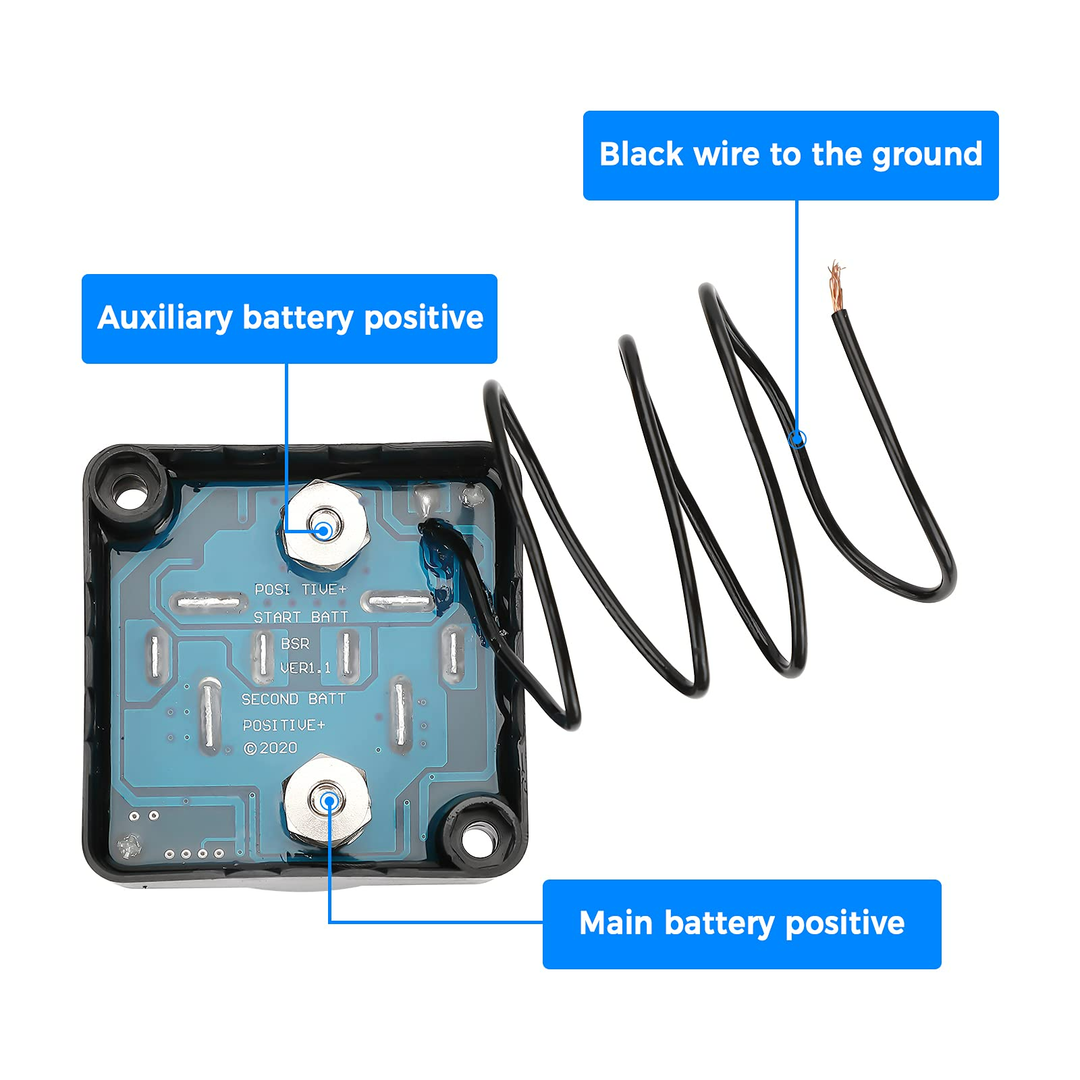 Dual Battery Isolator Kit - 12 Volt 140 Amp Voltage Sensitive