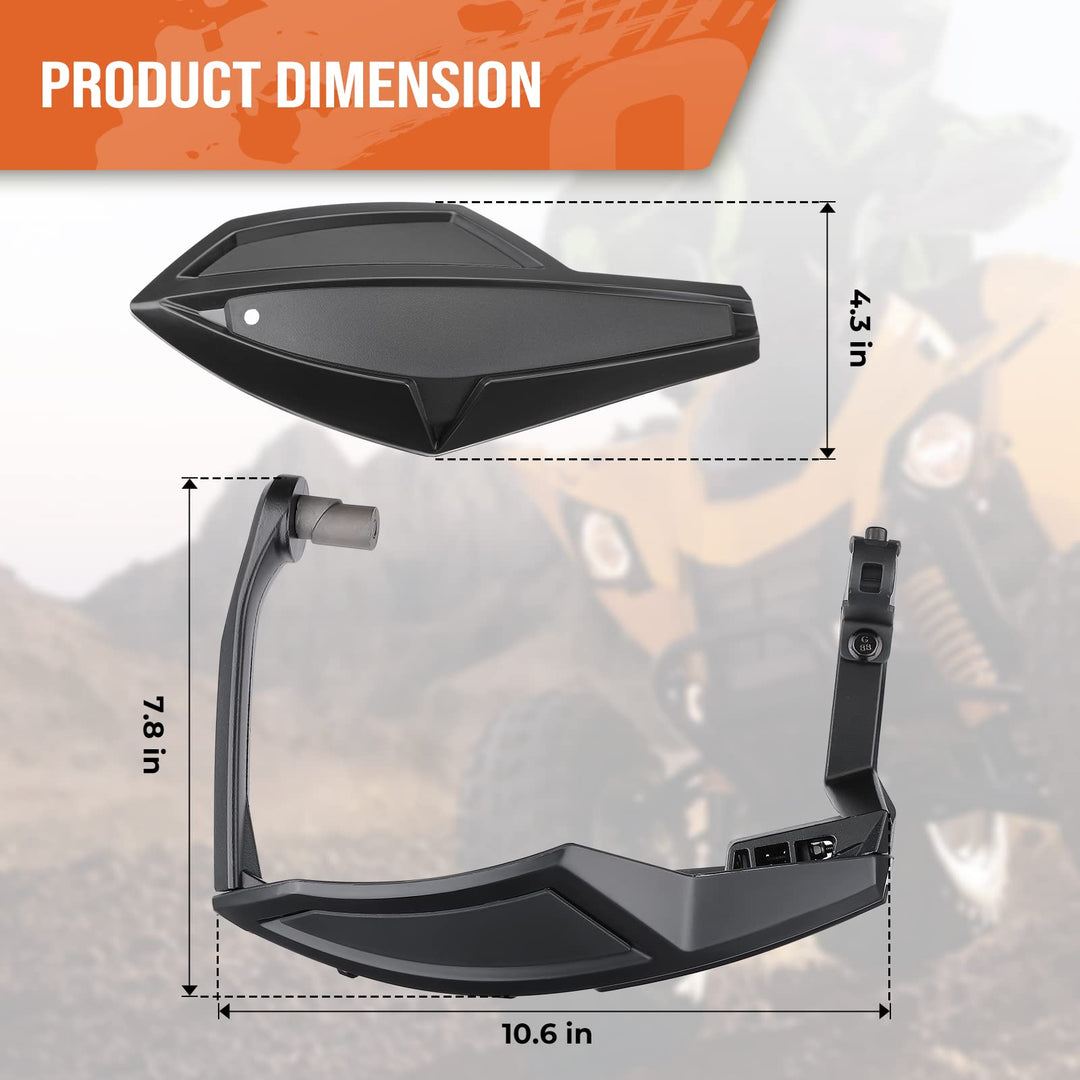 ATV Handguard Wind Deflectors For Can-Am Outlander, Renegade - Kemimoto