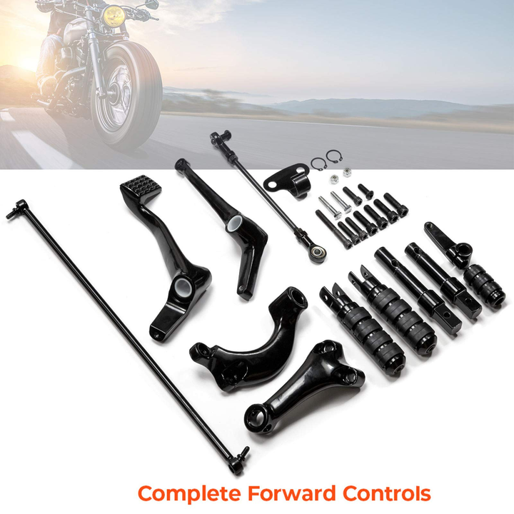 Harley Sportster Forward Controls Complete Kit 2004-2013 - Kemimoto