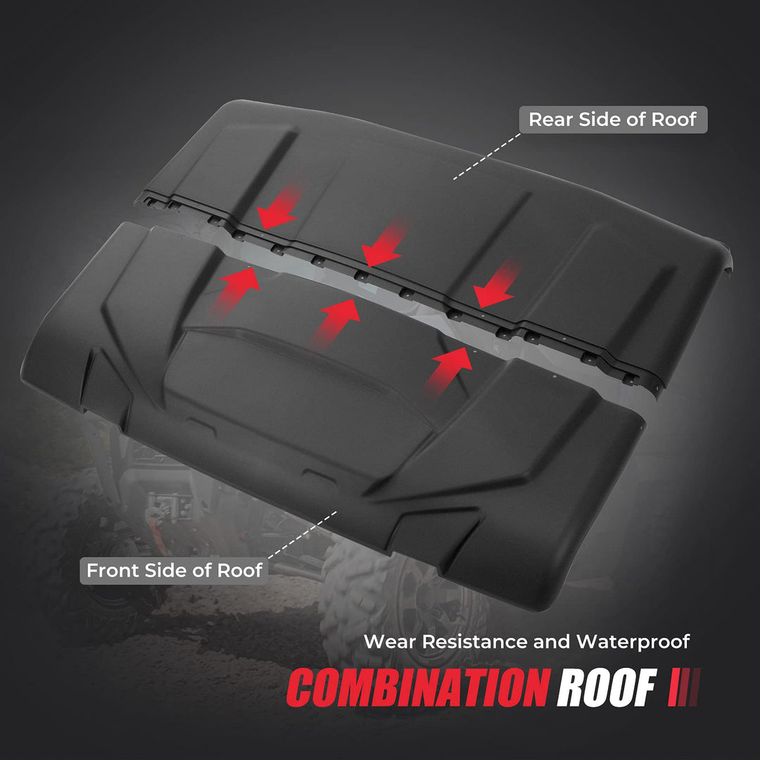 Hard Roof Top Plastic For Can Am Defender HD8 HD10 - Kemimoto