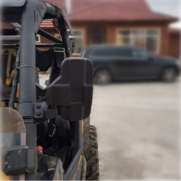 UTV 360 Degree Adjustable RZR Side Mirrors with 1.75" -2" Roll Bar Cage - Kemimoto