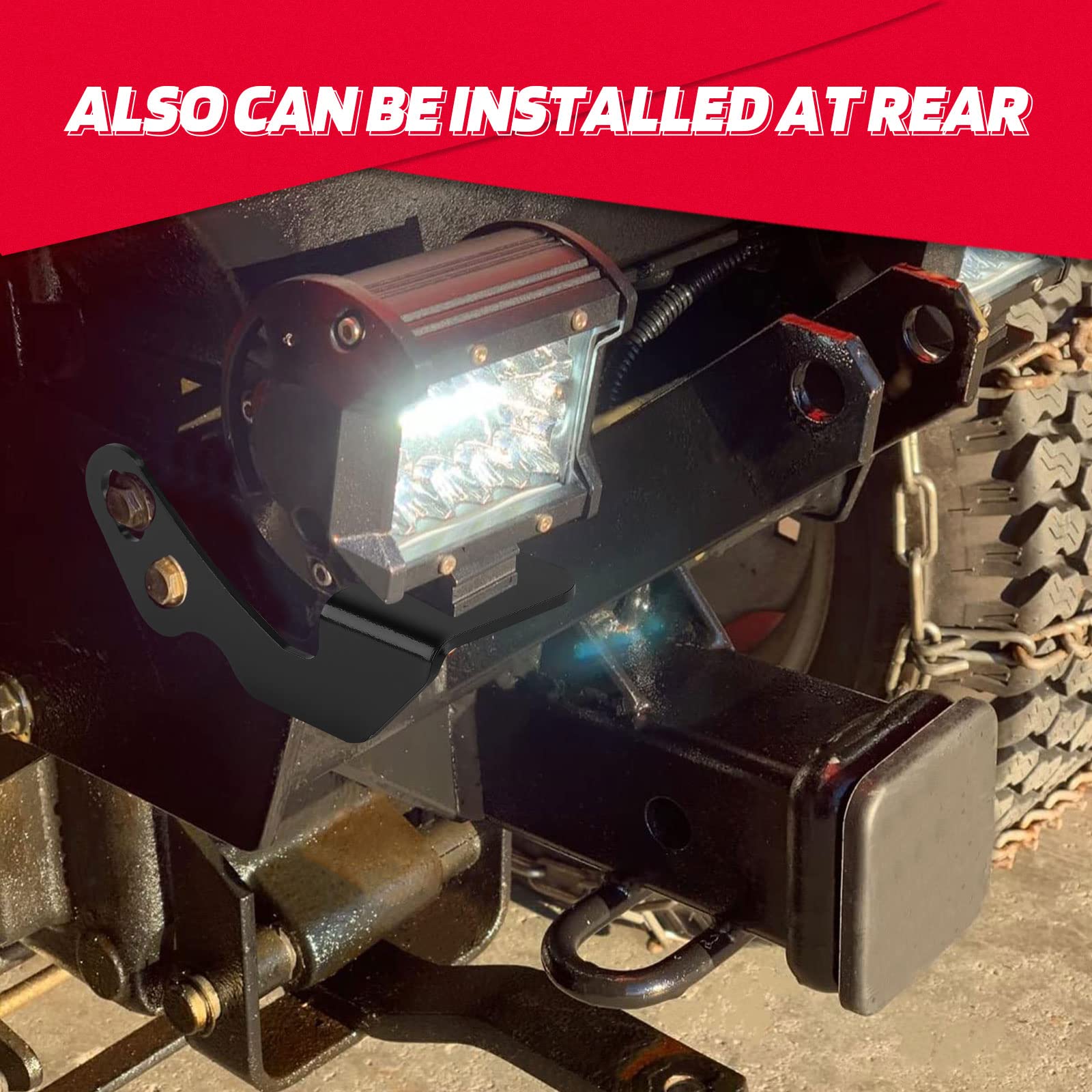 LED Light Mount A-Pillar Mount Light Bracket Fit Polaris RZR (2 packs) - Kemimoto