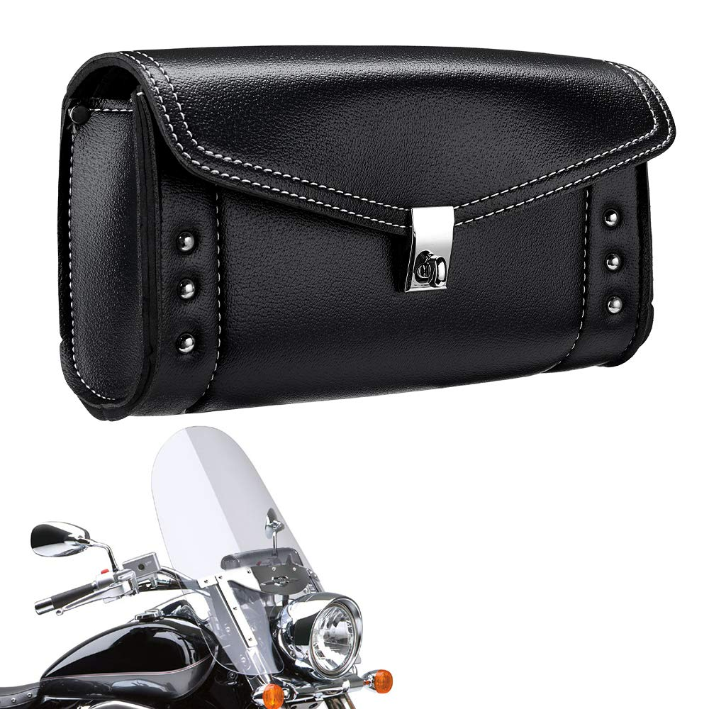 Harley Windshield Bag Studded Pouch - Kemimoto