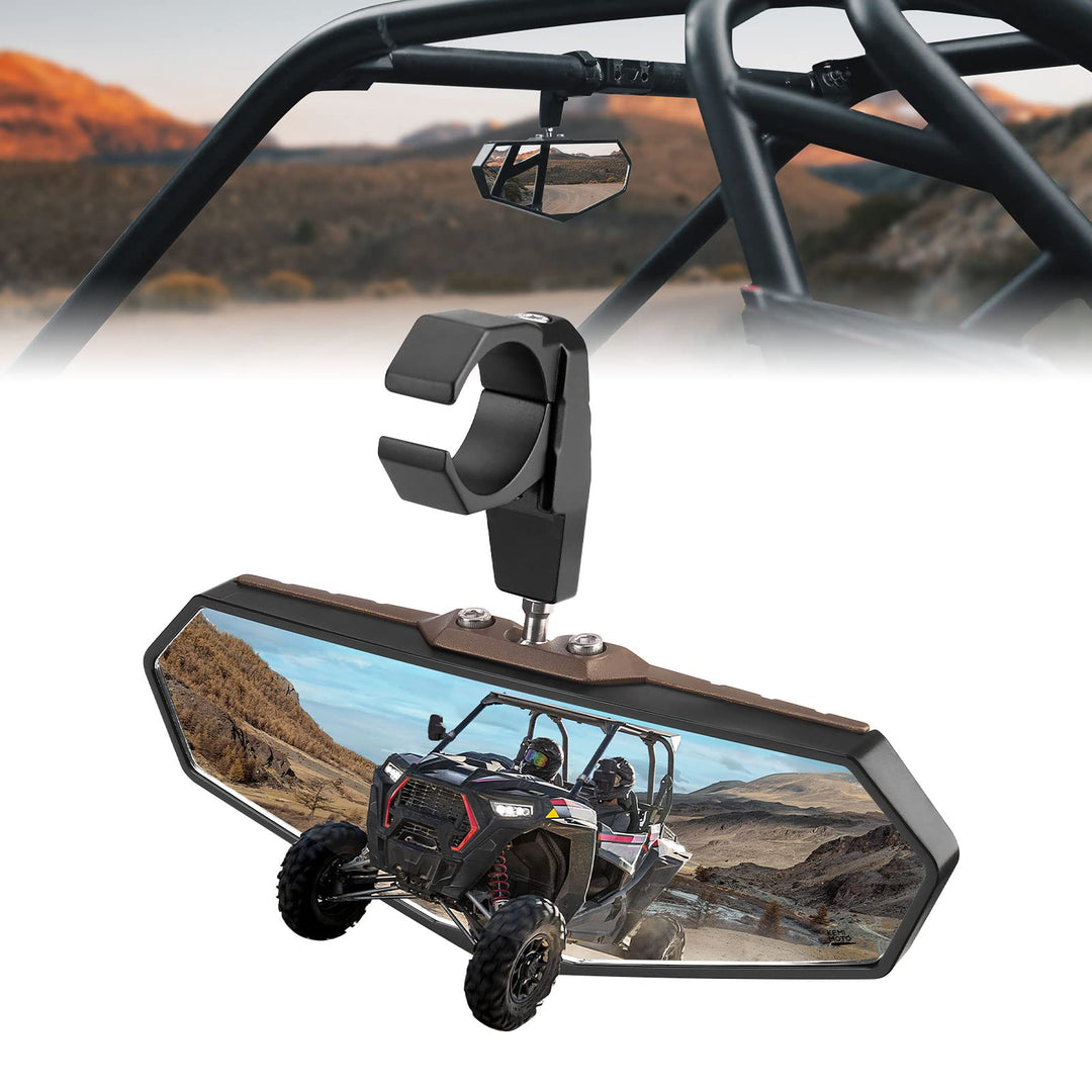 UTV Center Mirror Fits for 1.6"-2" Roll Bar Cages - Kemimoto