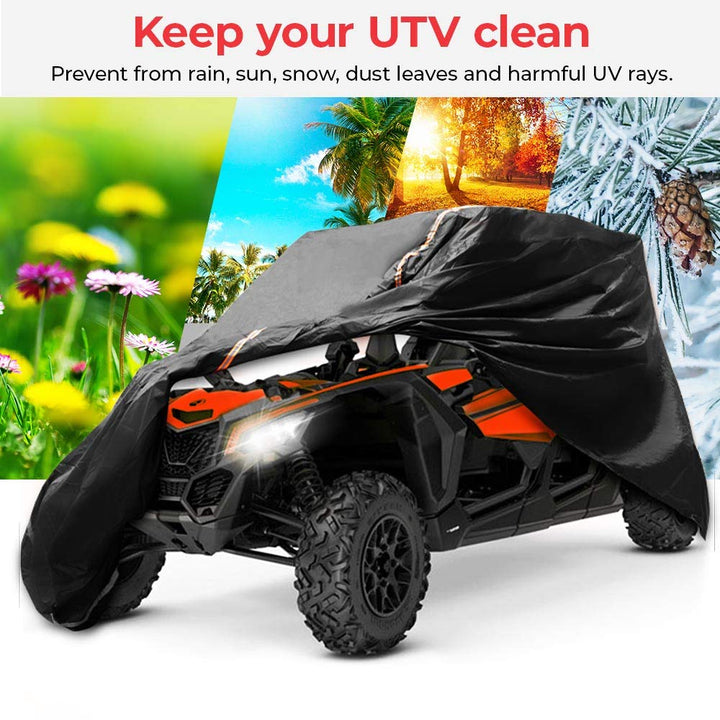 UTV Cover 4-Seater Fit Can Am Maverick X3 Max / RZR 1000 Pro 4 - Kemimoto