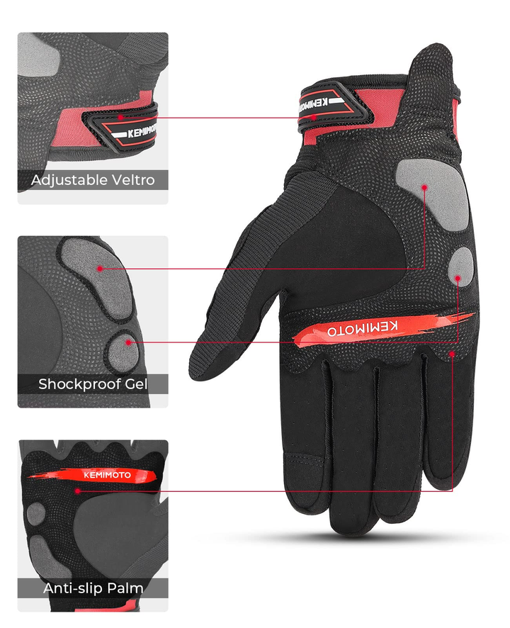 Summer Motorcycle Riding Gloves - Kemimoto