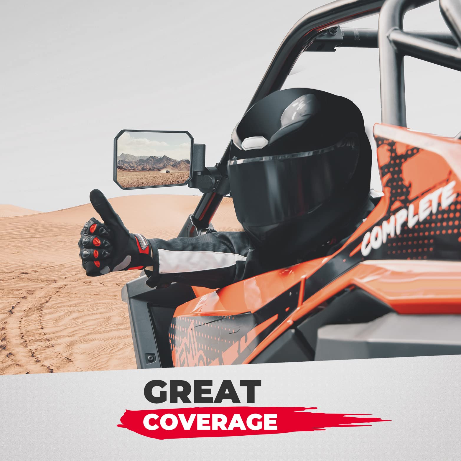 UTV Side Mirrors with 1.6