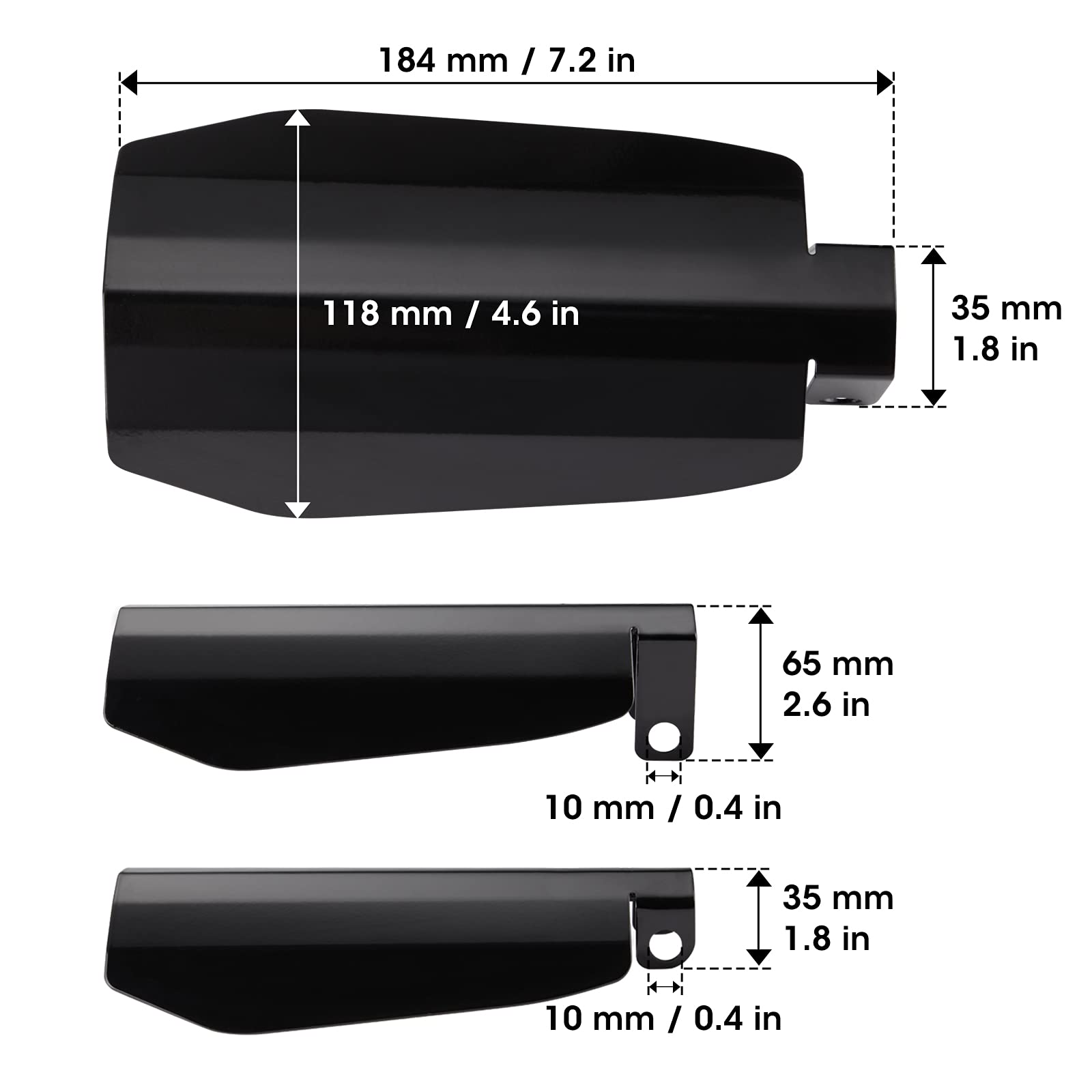 1 Pair Motorcycle Hand Shields for 2014-2022 Touring Models - Kemimoto