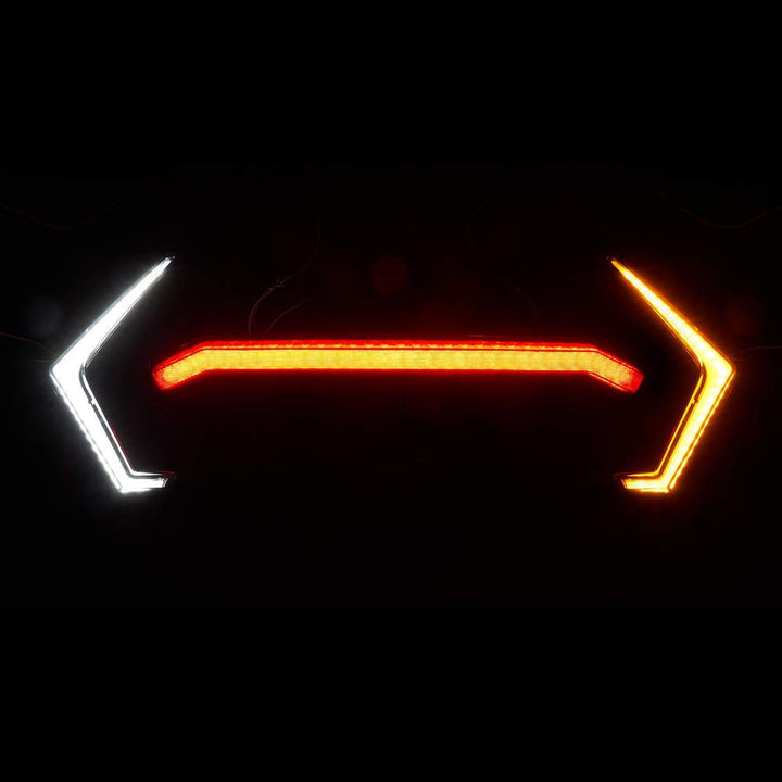 Fang Lights and Front Grill Light Fit Polaris RZR XP 1000 (2019-2023) - Kemimoto