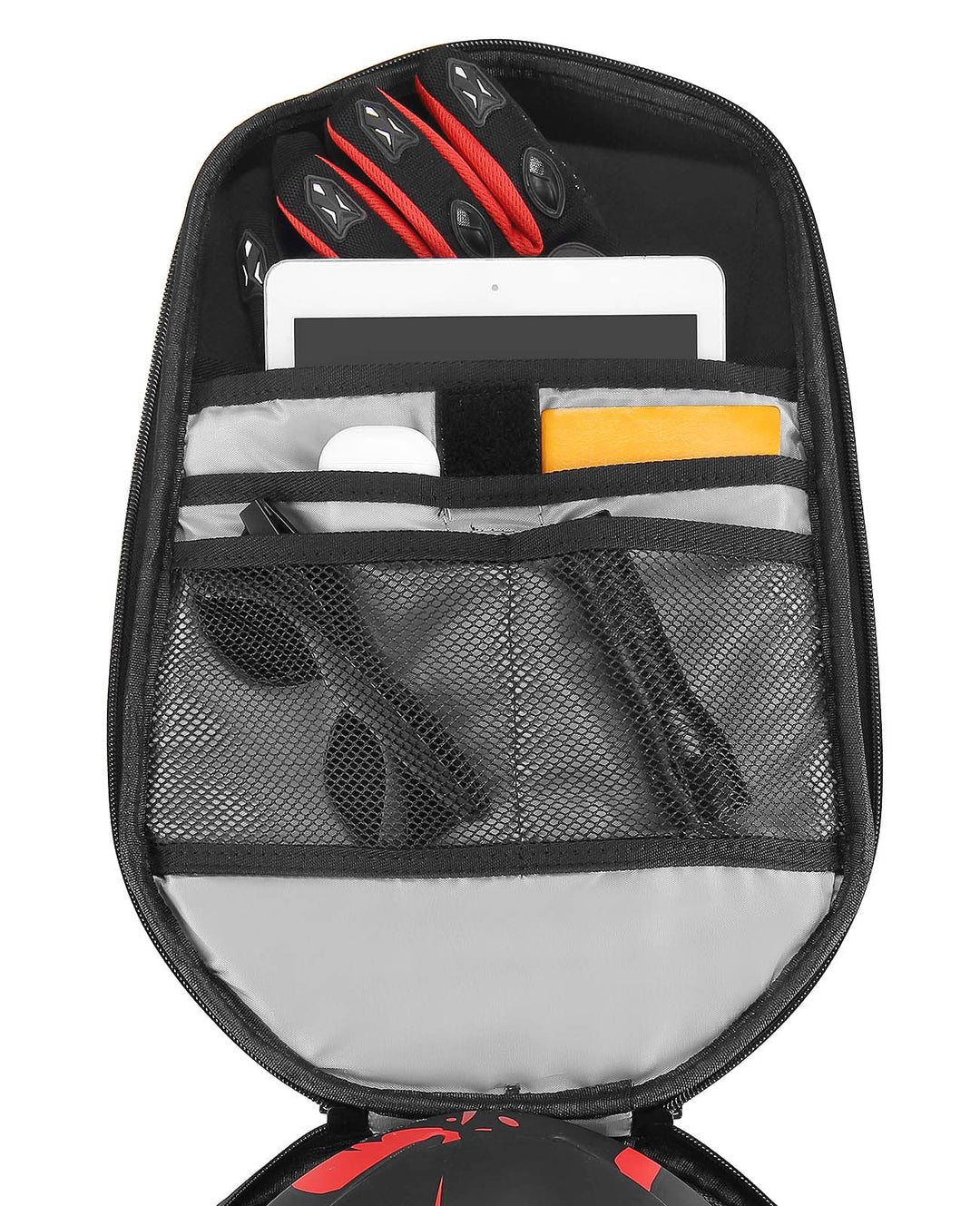 Motorcycle Tail Bags, 37L Expandable Helmet Backpack Waterproof Luggage Bag - Kemimoto