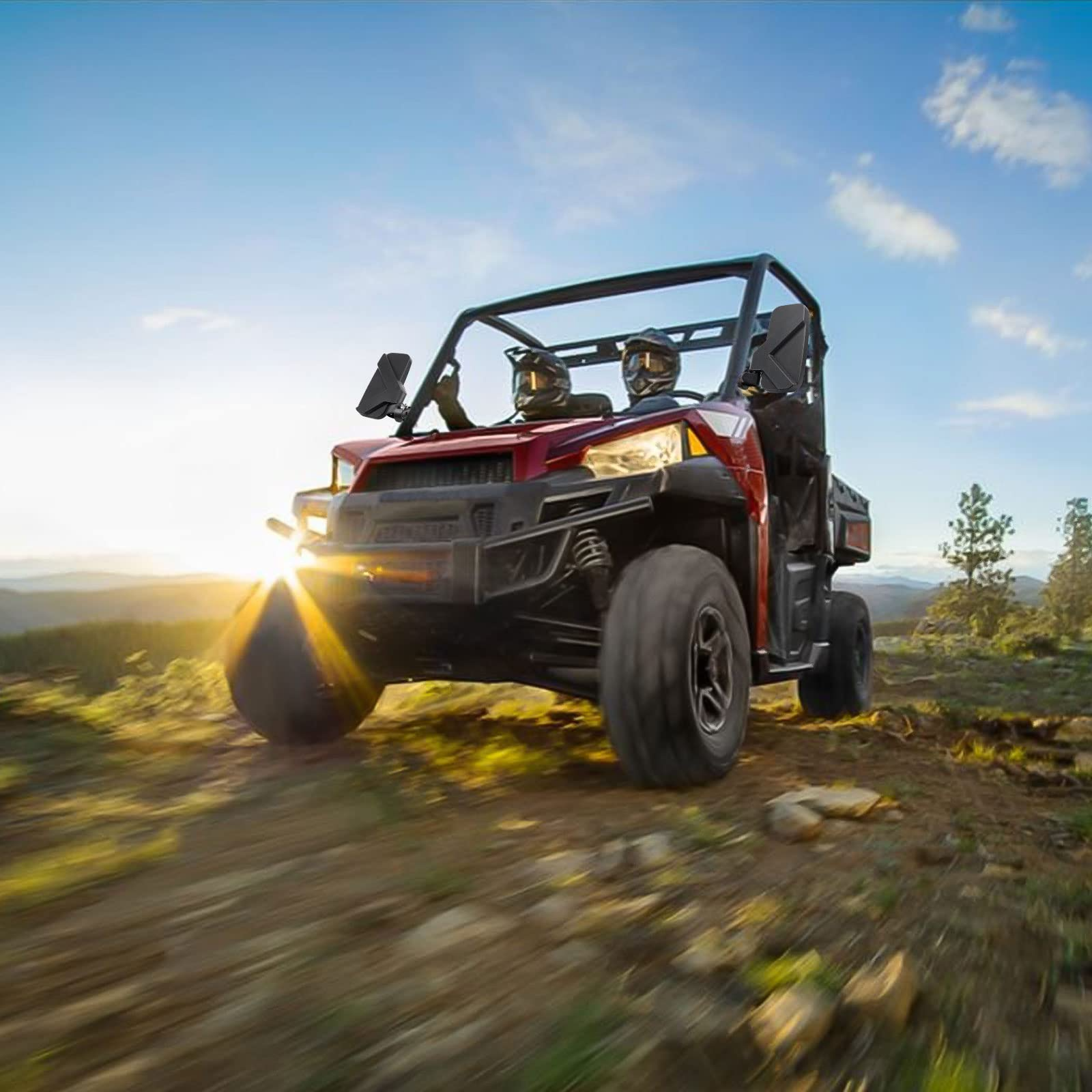 Side Mirrors Compatible with Polaris Ranger 2015-2023 - Kemimoto
