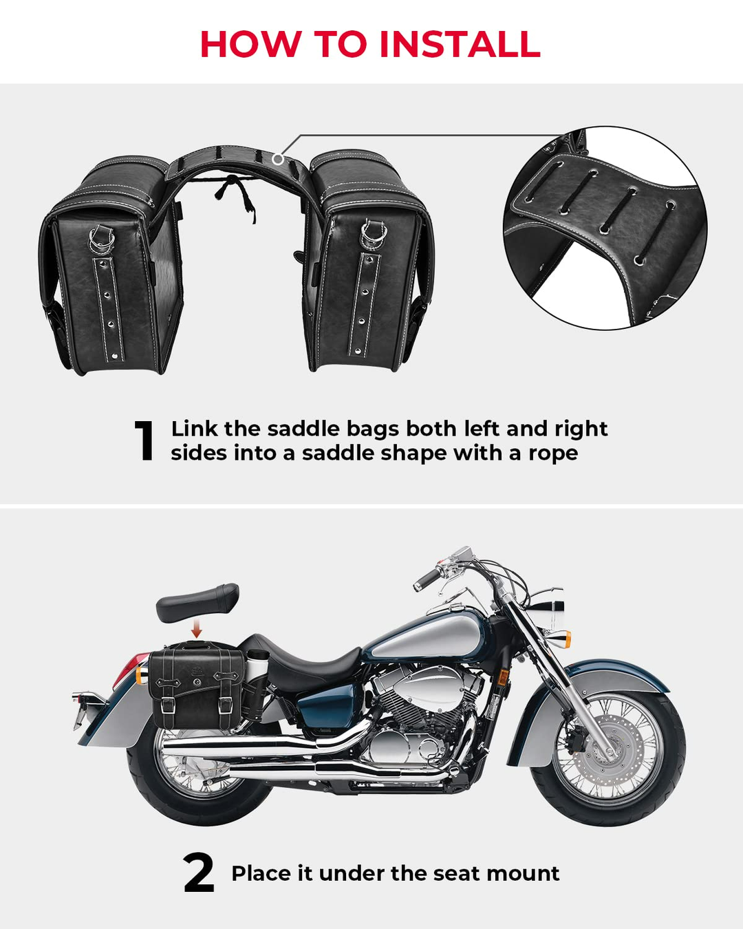 Honda shadow sales aero 750 saddlebags