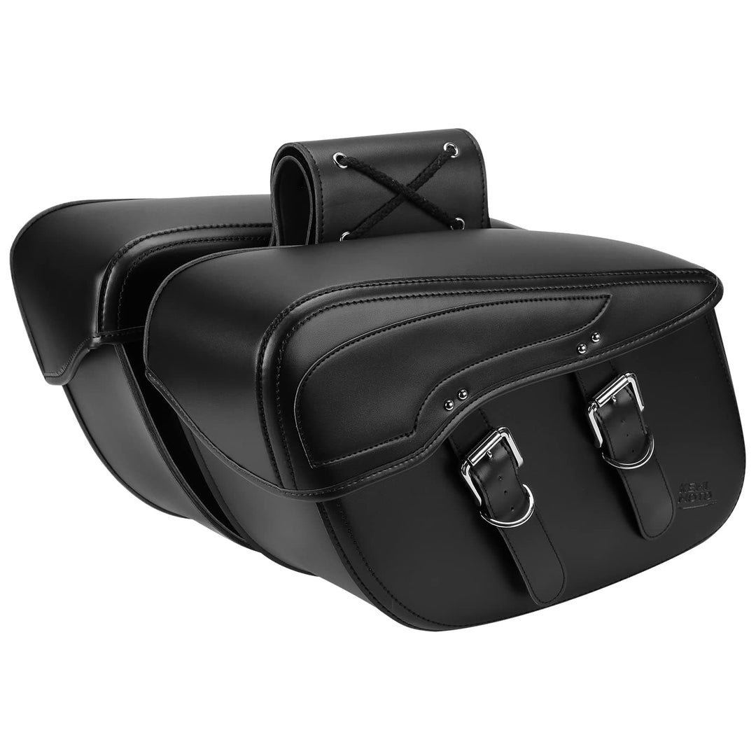 Harley Motorcycle Synthetic Leather Saddlebag - Kemimoto