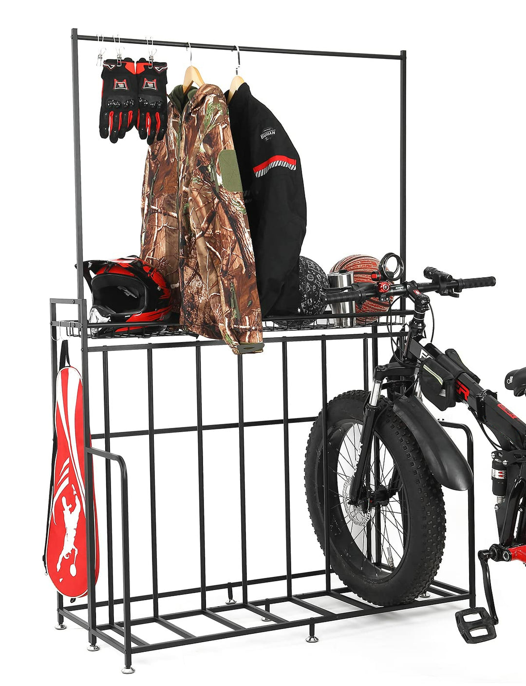 Multi-functional Width Adjustable 4 Bike Stand Storage Rack - Kemimoto