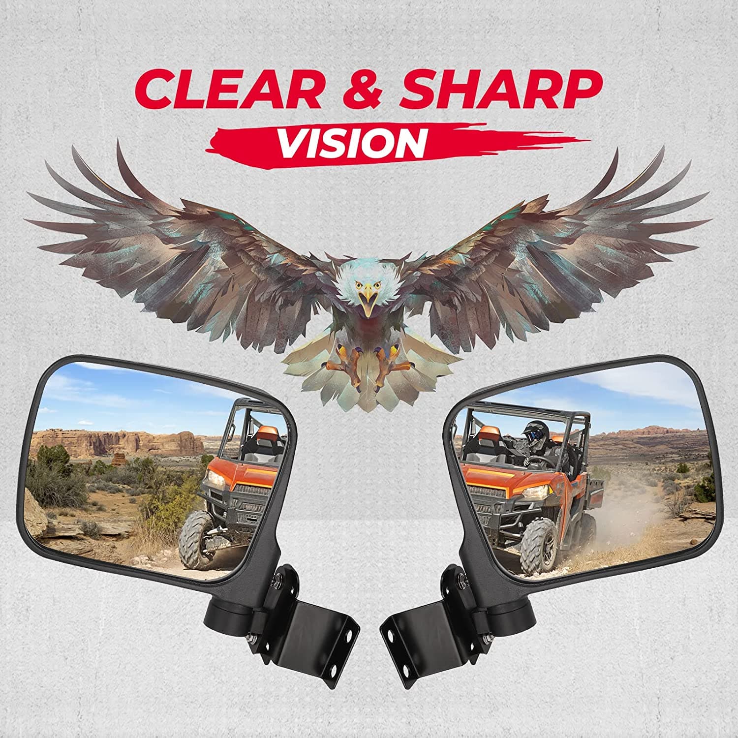 Polaris Ranger Side Mirrors Kemimoto