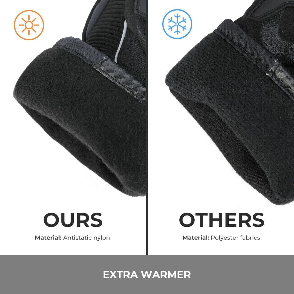 Motorcycle Waterproof Rider Gloves Protective Winter Gloves Touchscreen - KEMIMOTO