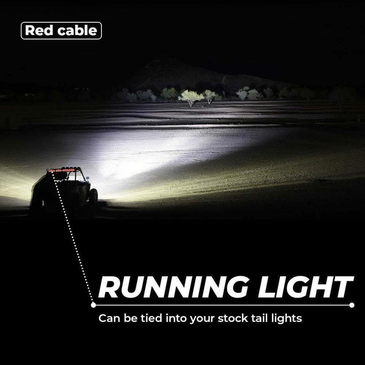 1.75-2” UTV Red Chase Tail Light 90133 Can Am Maverick X3 Polaris RZR PRO XP 2020 - KEMIMOTO