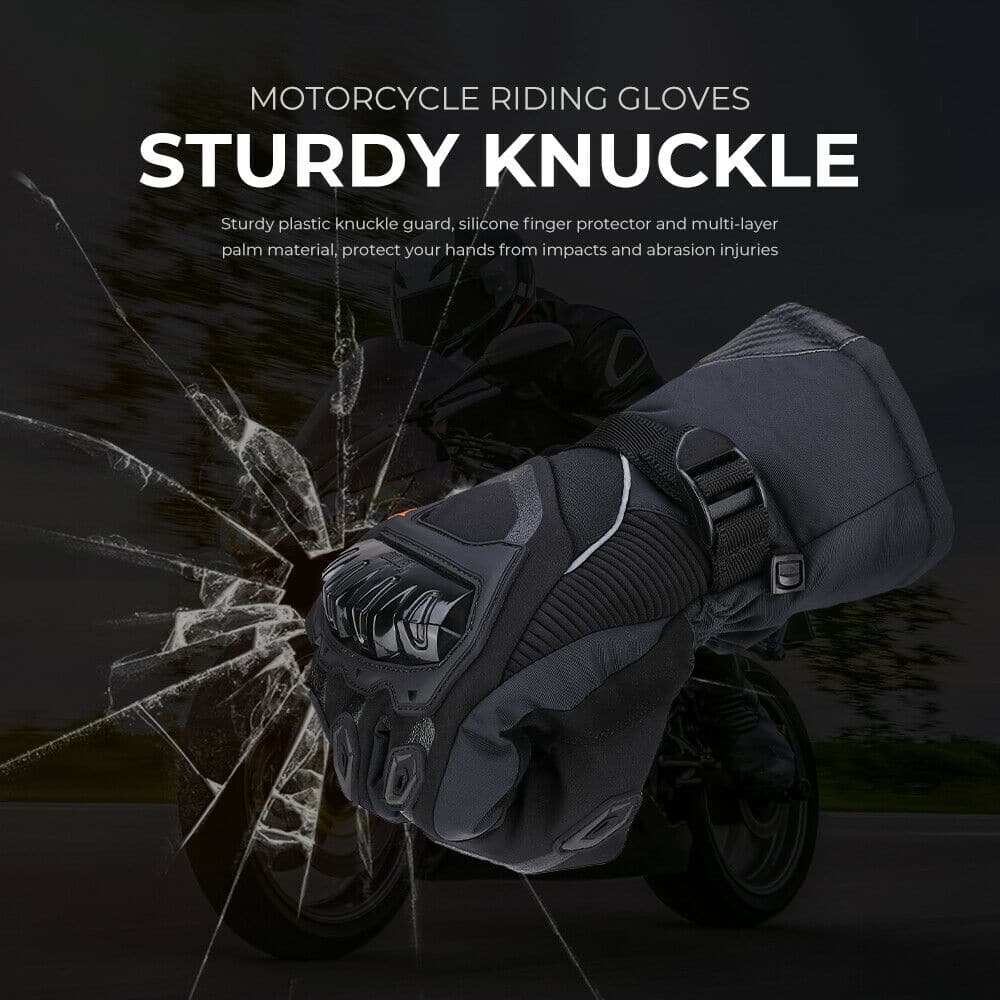 Motorcycle Waterproof Rider Gloves Protective Winter Gloves Touchscreen - KEMIMOTO